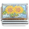 CT6954 Pair of Sunflowers Italian Charm