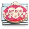 CT6974 Love My Dog Red Christmas Ornament Italian Charm