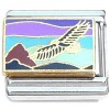 CT6982 Bird Flying Colorful Sky Italian Charm