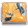 CT6984 Dancing Tap Shoes on Orange Italian Charm