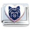 CT7113 Great Dane White Heart Italian Charm