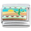 CT7164 Cactus Scene Sand Sun Italian Charm 