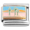CT7167 Cactus Pink Desert Blue Sky Italian Charm 