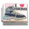 CT7192 I Love Hiking White Italian Charm 