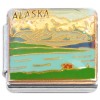 CT7194 Alaska Wilderness Bear Water Italian Charm 