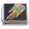 CT7231 Bike Riding Cycling Black Italian Charm