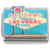 CT7239 Welcome to Fabulous Las Vegas Nevada Italian Charm