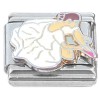 CT7286 Dancer White Dress Pink Shoes Ballet Italian Charm