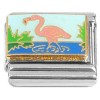 CT7306 Flamingo Water Blue Sky Italian Charm