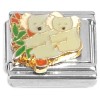 CT7315 Koala Mom Baby Gray Italian Charm