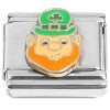 CT7326 Leprechaun Green Clover Hat Italian Charm