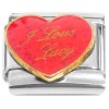 CT7328 Lucy Show Red Heart Italian Charm