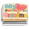 CT7334 My Heart Belongs to Grandma Italian Charm