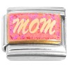 CT7346 Mom Pink Glitter Italian Charm