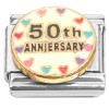 CT7353 Fiftieth Anniversary 50th Italian Charm