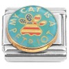 CT7361 Bluey Cat is a Petriot Patriotic Italian Charm