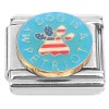 CT7364 Blue My Dog is a Petriot Patriotic Italian Charm