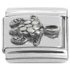 CT7369 Seaturtle Swimming Ocean Sea Turtle Italian Charm