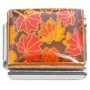 CT7376 Red Orange Yellow Leaves Italian Charm