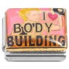 CT7379 I Love Body Building Italian Charm