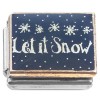 CT7390 Let it Snow Black Italian Charm