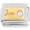 CT7406 June Little Round Bling Italian Charm