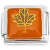 CT7420 Dark Leaf Orange Italian Charms