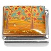 CT7423 Tree Red Leaves Light Blue Sky Italian Charms