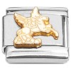 CT7435 White Pegasus Flying Italian Charms
