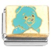 CT7446 Blue Cartoon Bear Italian Charms