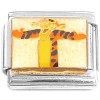 CT7449 Cartoon Tigger White Glitter Italian Charms
