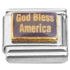 CT7459 God Bless America Italian Charms