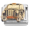 CT7460 Vintage Car Taxi Black Italian Charms