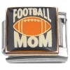 CT7463 Football Mom on Black Italian Charms