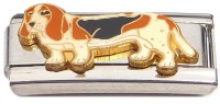 CT7477 Puppy Dog Basset Hound Superlink Italian Charm