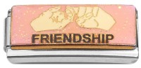 CT7484 Friendship Sign Language Superlink Italian Charm