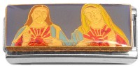 CT7486 Mary and Jesus Superlink Italian Charm