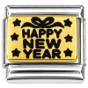 CT7667 Happy New Year Stars Italian Charm
