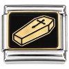 CT7668 Coffin Cross Italian Charm