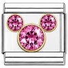 October Mouse Ear Birthstone Italian Charm