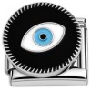 CT7817 Evil Eye Protection Spinning Italian Charm