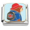 CT7821 British Backpack Bear Italian Charm