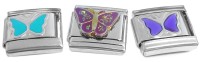 CT7991 Assorted Butterfly Italian Charms