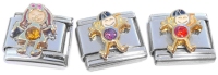 CT7994 Assorted Girl and Boy Italian Charms