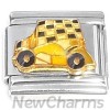 CT8004 Yellow Car Race Flag Italian Charm