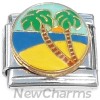 CT8009 Palm Trees Beach Ocean Sunshine Italian Charm