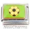 CT8022 Soccer Ball Green Italian Charm