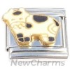 CT8024 Black White Cow Italian Charm