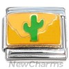 CT8045 Green Desert Cactus Italian Charm