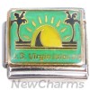 CT8050 US Virgin Islands Palm Trees Italian Charm